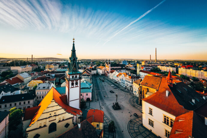 Historické centrum města, náměstí 1. máje. Foto: ©Chomutov
